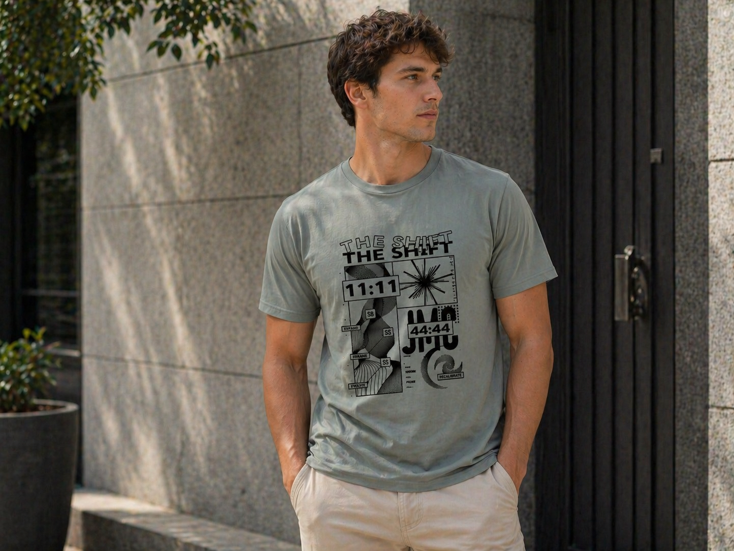 Camiseta cuello redondo premium