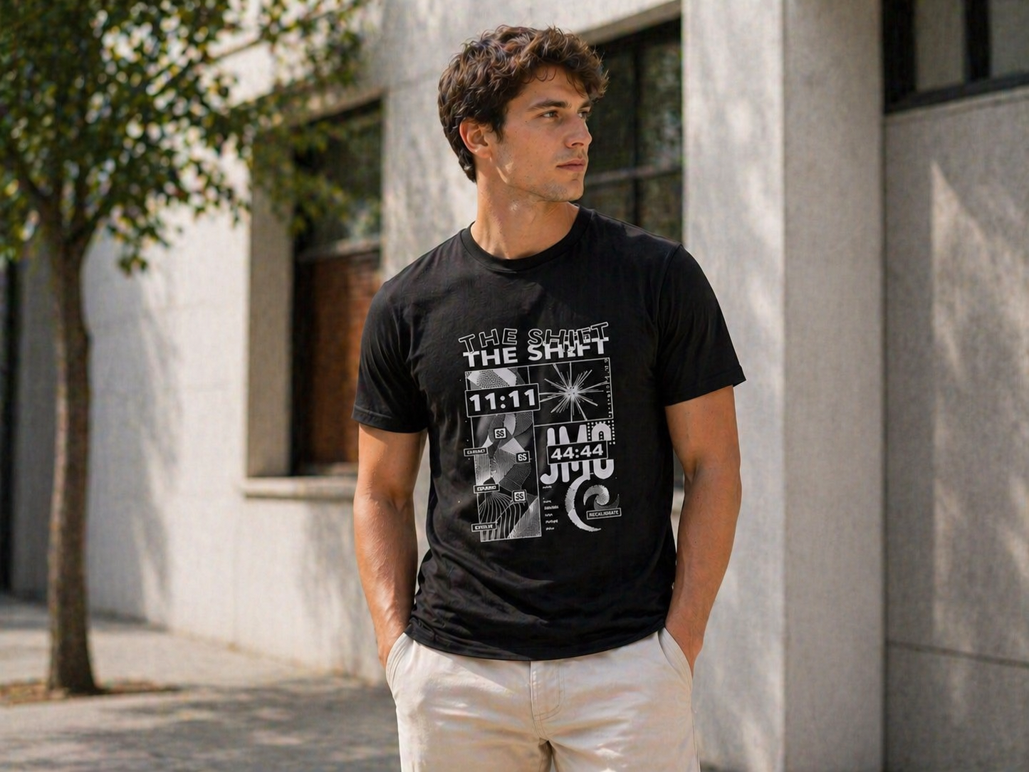 Camiseta cuello redondo premium