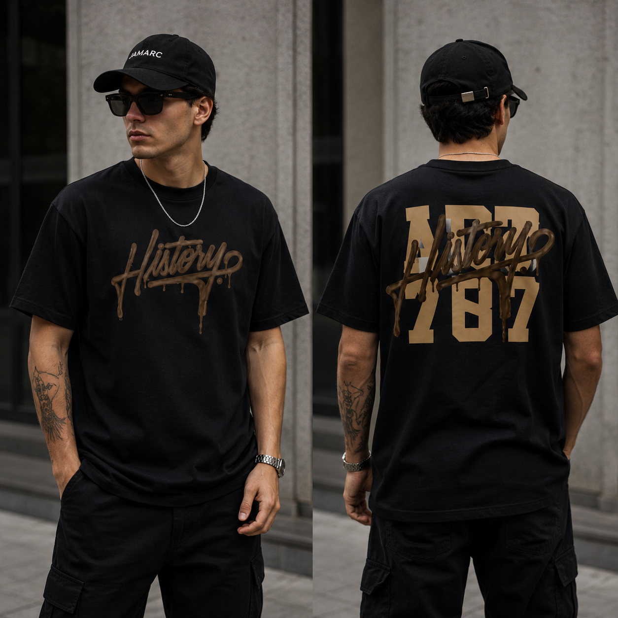 camiseta poly algodon hombre